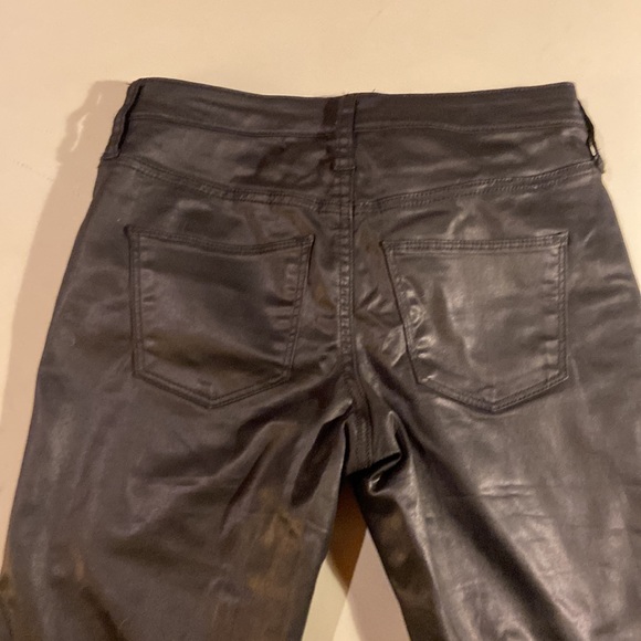 Shiny Black High Rise Skinny Jeans Universal Thread - Picture 3 of 4